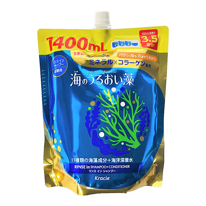 クラシエホームプロダクツ 海のうるおい藻リンスインシャンプー 1400ml