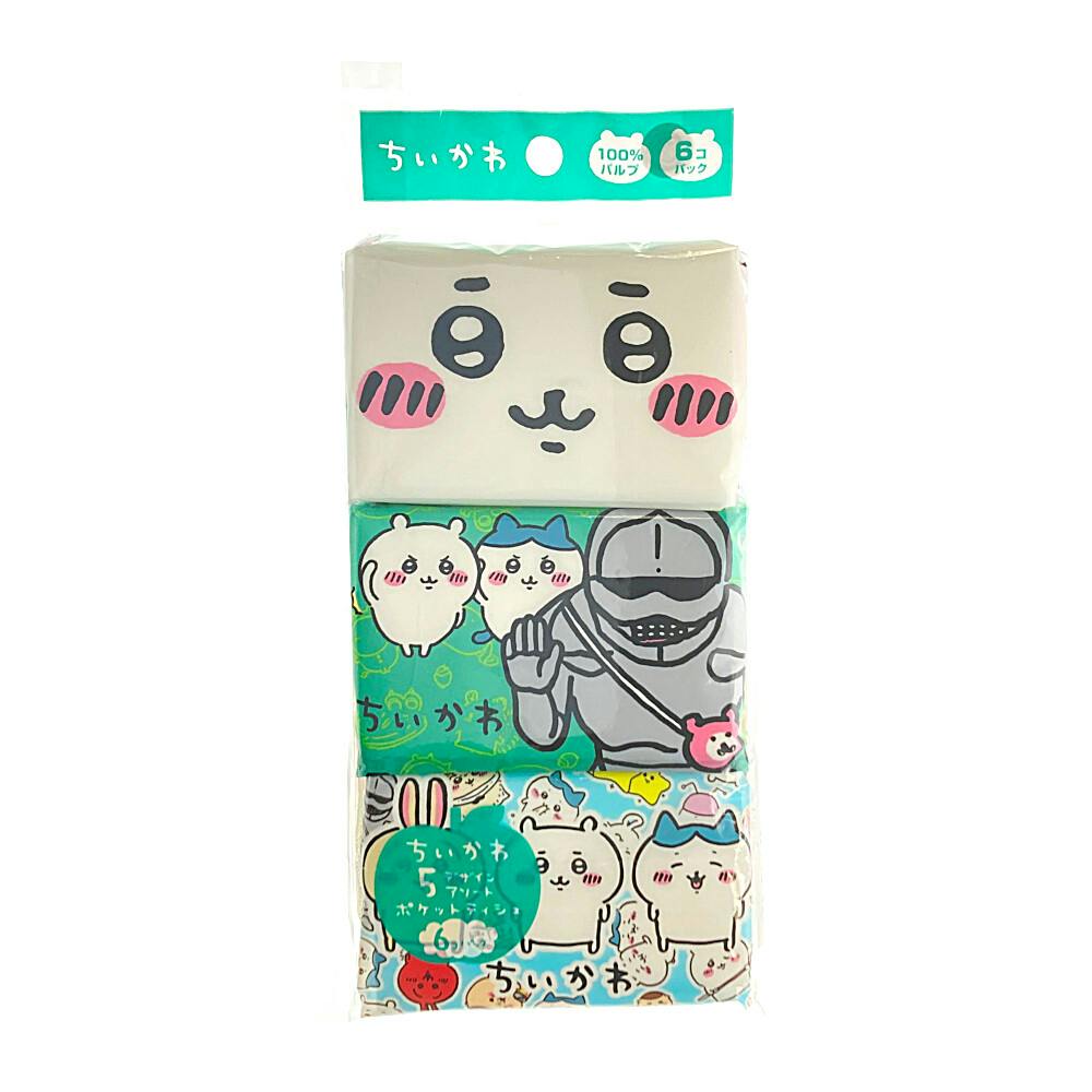 河野 ちいかわ ポケットティシュ 6P | 紙製品 通販