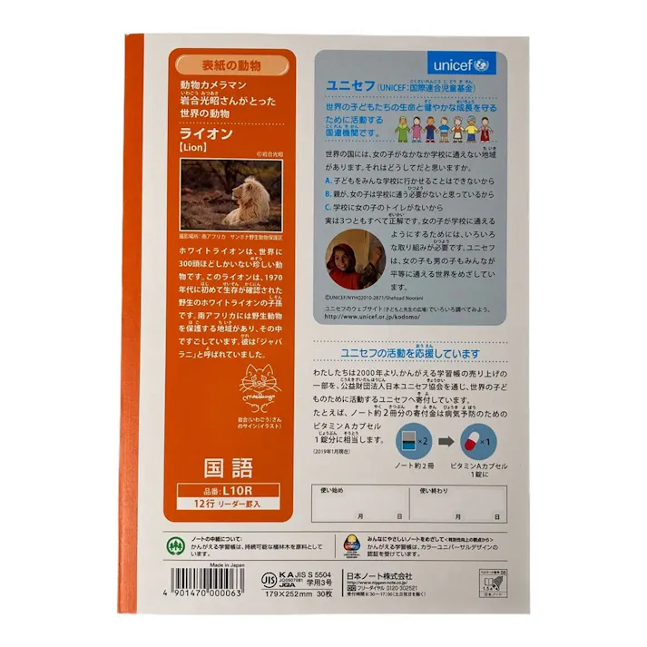 日本ノート キョクトウ かんがえる学習帳 国語 12行