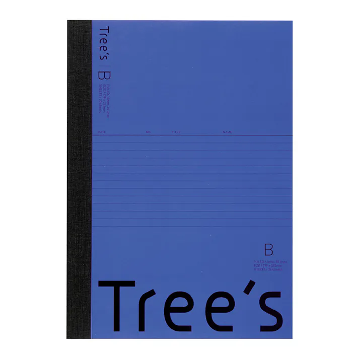 日本ノート B5 Tree’sノート B罫 30枚 バイオレット