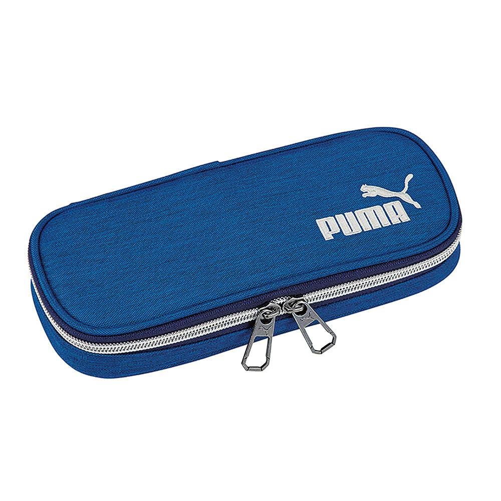 クツワ PUMA プーマ ヘザーボックス ペンケース ブルー | 文房具・事務