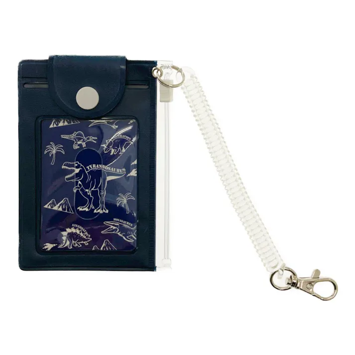 クツワ 小銭入れ付パスケース TR122BL ブルー