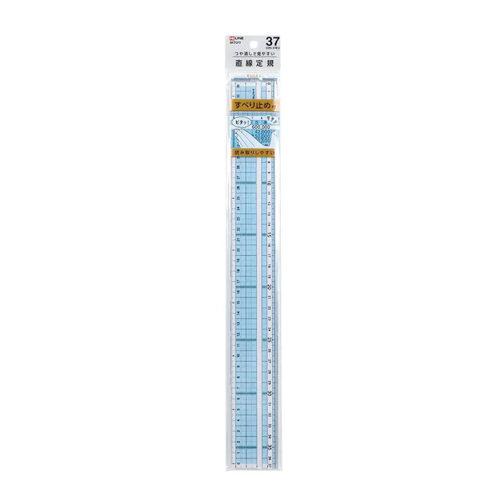 クツワ つや消し直線定規 37cm