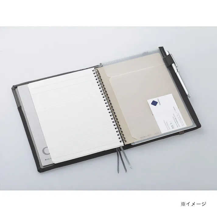 コクヨ カバーノートシステミック A5 黒 合皮