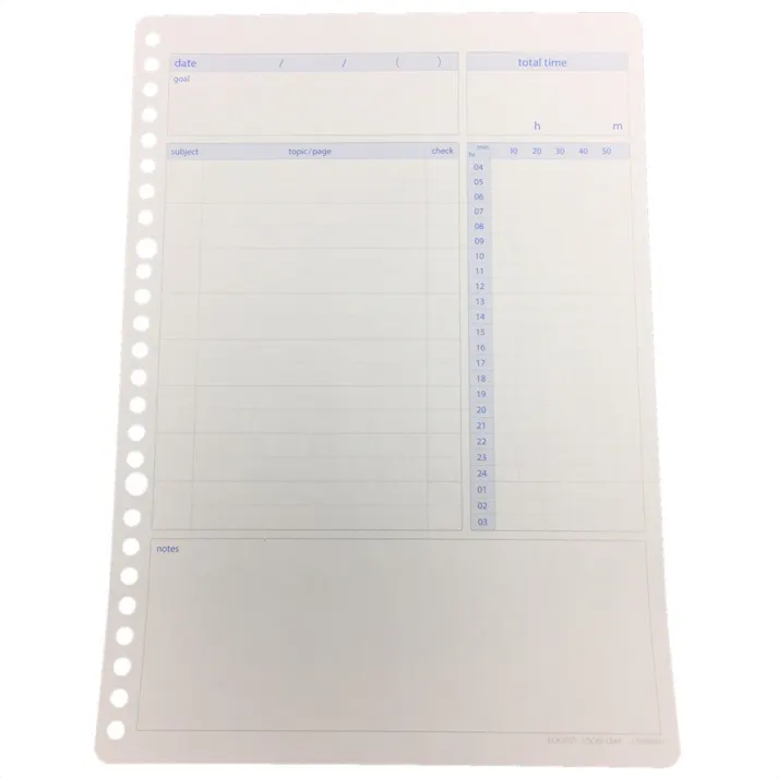 コクヨ キャンパス スタディプランナー デイリー罫(見える化タイプ)