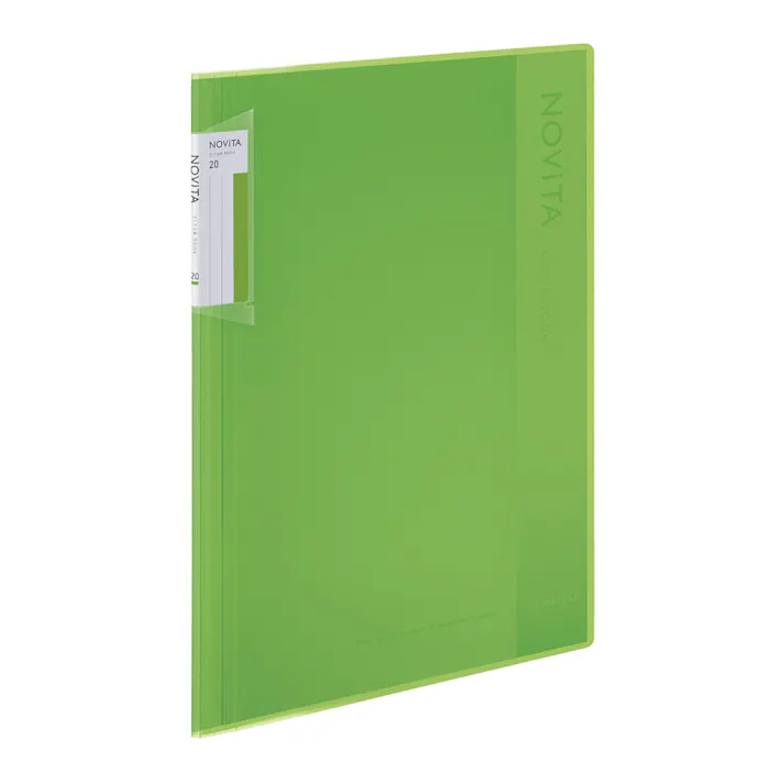 コクヨ クリヤーブック ノビータA4 20枚 ライトグリーン