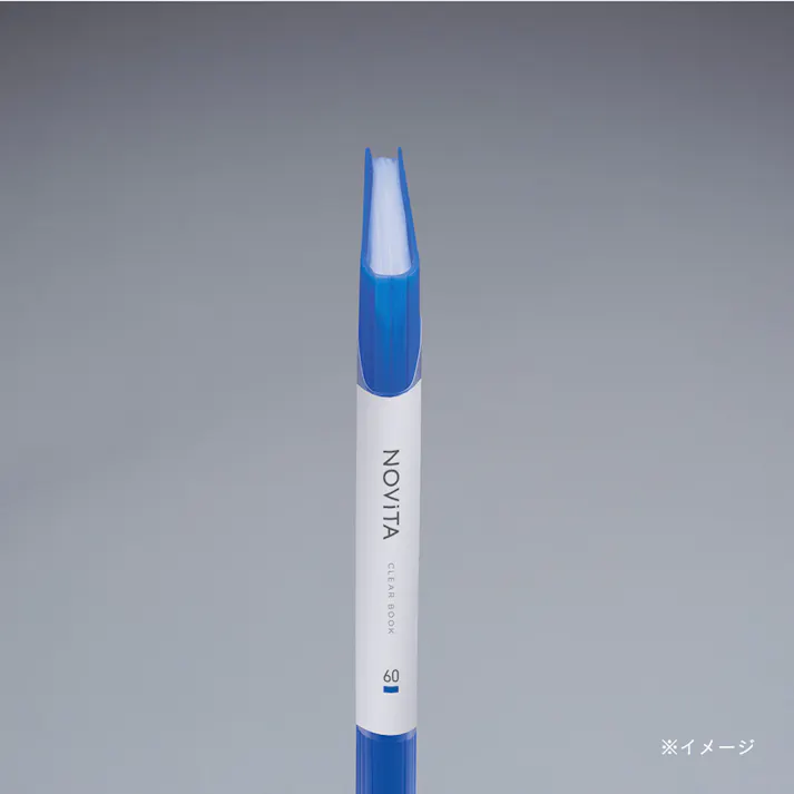コクヨ クリヤーブック ノビータA4 60枚 ブルー