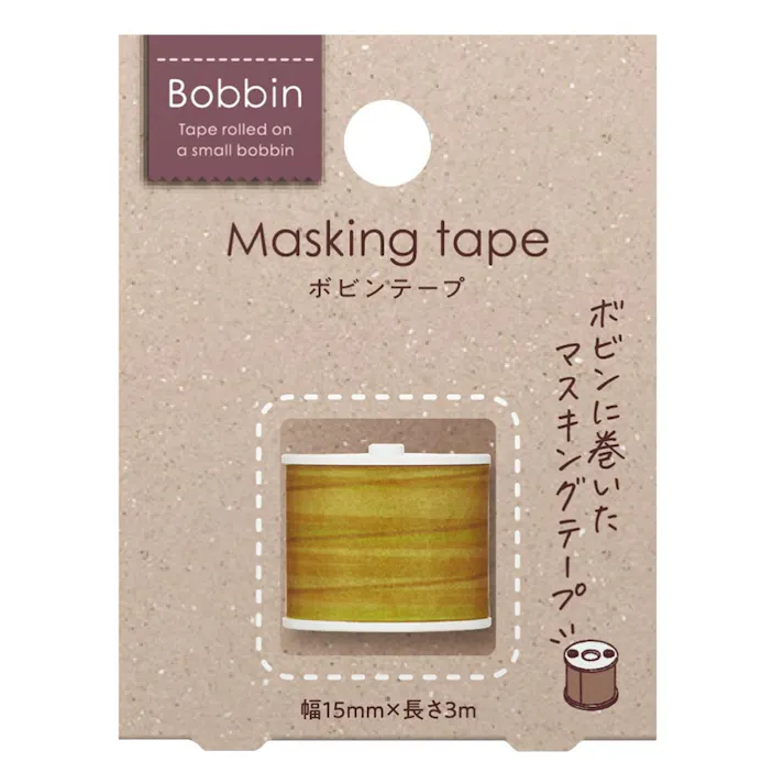 コクヨ ボビンテープ 糸巻・黄(販売終了)