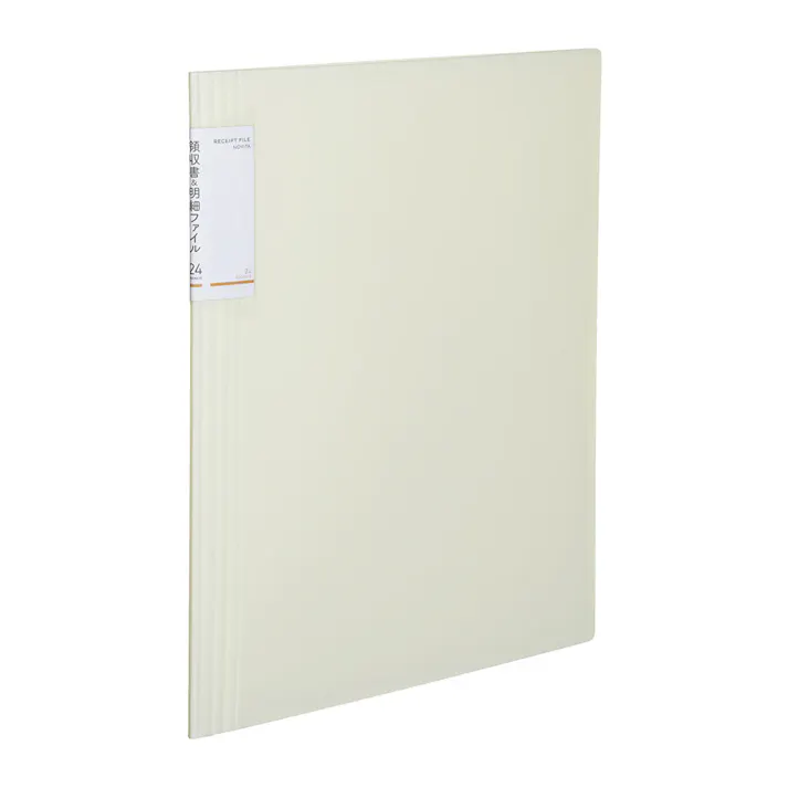 コクヨ 領収書&明細ファイル固定式 ノビータ24P ホワイト