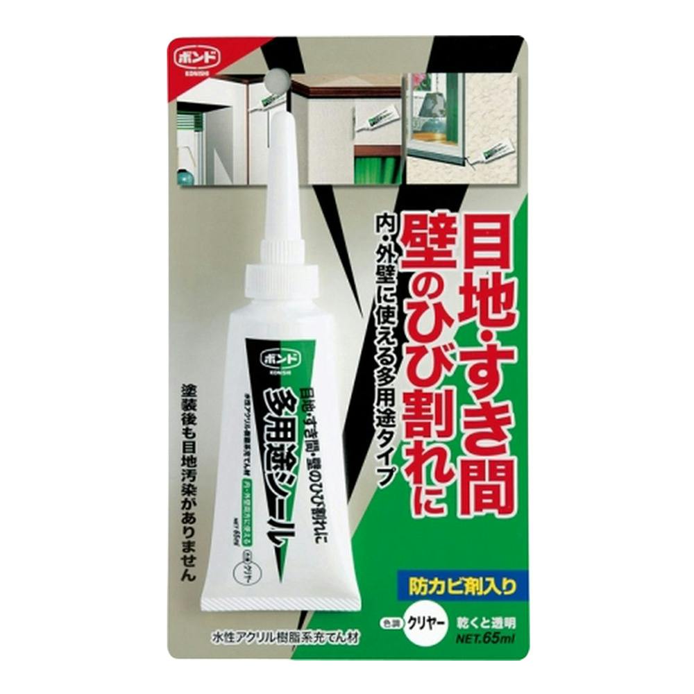 コニシ ボンド 多用途シール クリヤー 04786 65ml | 接着・補修・梱包