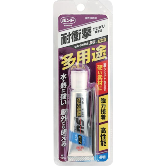 【CAINZ-DASH】コニシ ボンドウルトラ多用途ＳＵプレミアムハード　１０ｍｌ　クリアー 05140【別送品】