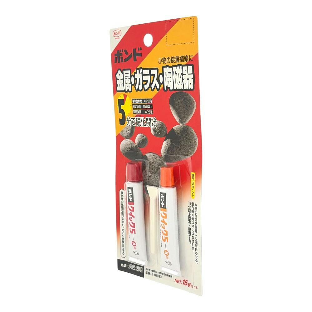 コニシ ボンド ボンドクイック5 金属・ガラス・陶磁器 16123 15gセット