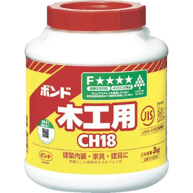【CAINZ-DASH】コニシ ボンド木工用　ＣＨ１８　３ｋｇ（ポリ缶）　＃４０１４０ CH18-3【別送品】