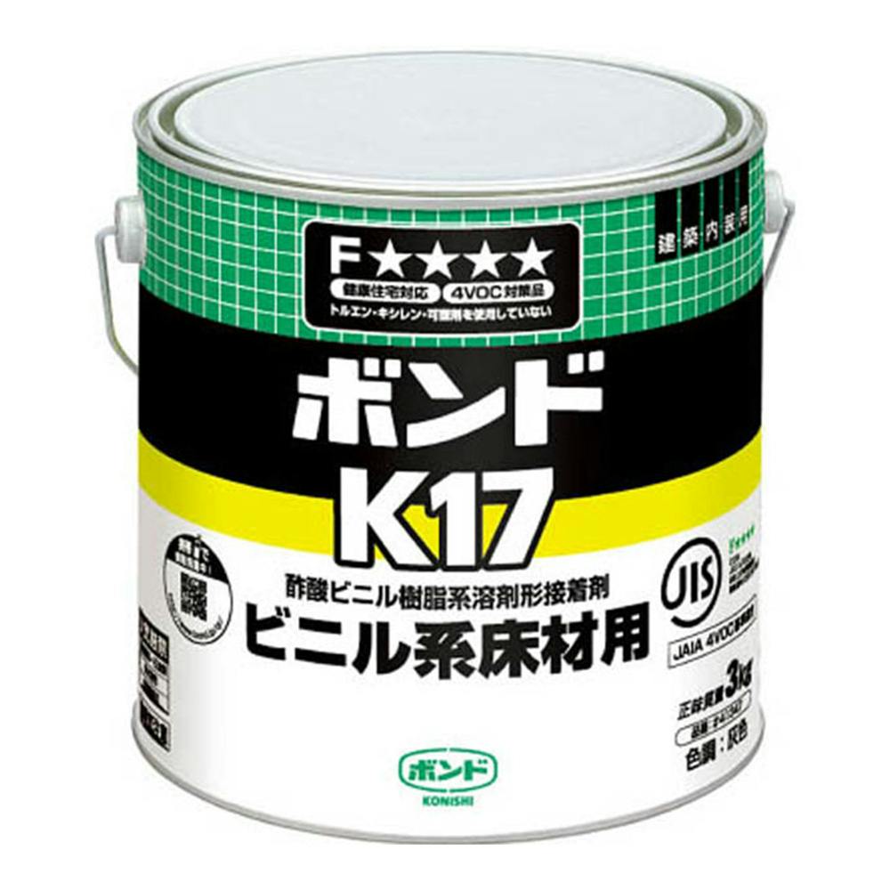 コニシ ボンド ボンドK17 ビニル系床材用 3kg | 接着・補修・梱包 通販