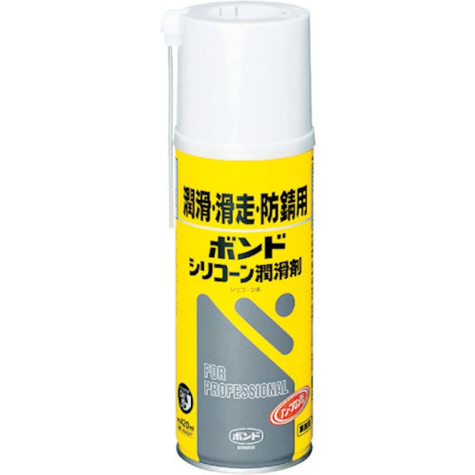 【CAINZ-DASH】コニシ ボンドシリコーン潤滑剤　４２０ｍｌ（エアゾール缶）　＃６４３２７ BCJ-420【別送品】