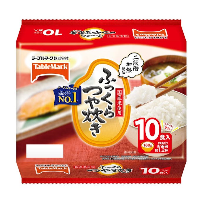 【ケース販売】テーブルマーク ふっくらつや炊き 10食入×4個パック