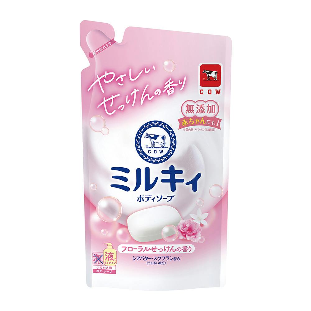 牛乳石鹸共進社 ミルキィボディソープ フローラルせっけんの香り 詰替