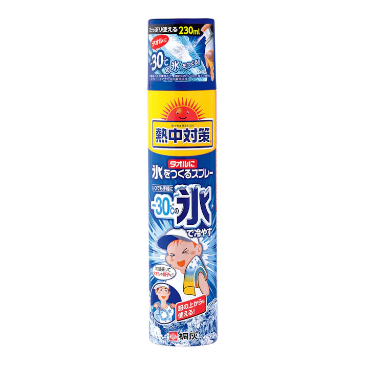 熱中対策 タオルに氷を作るスプレー 230ml