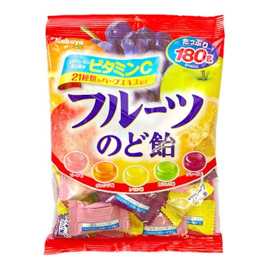 カバヤ フルーツのど飴 180g