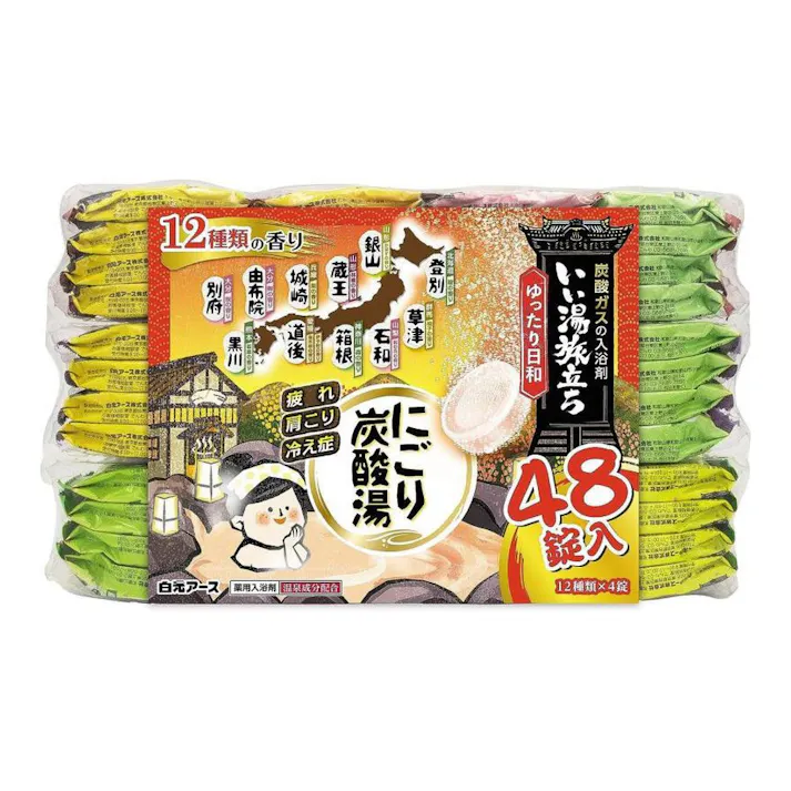 いい湯旅立ち にごり炭酸湯 ゆったり日和 48錠入