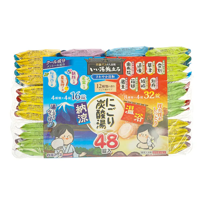 いい湯旅立ち にごり炭酸湯さわやか日和 48錠