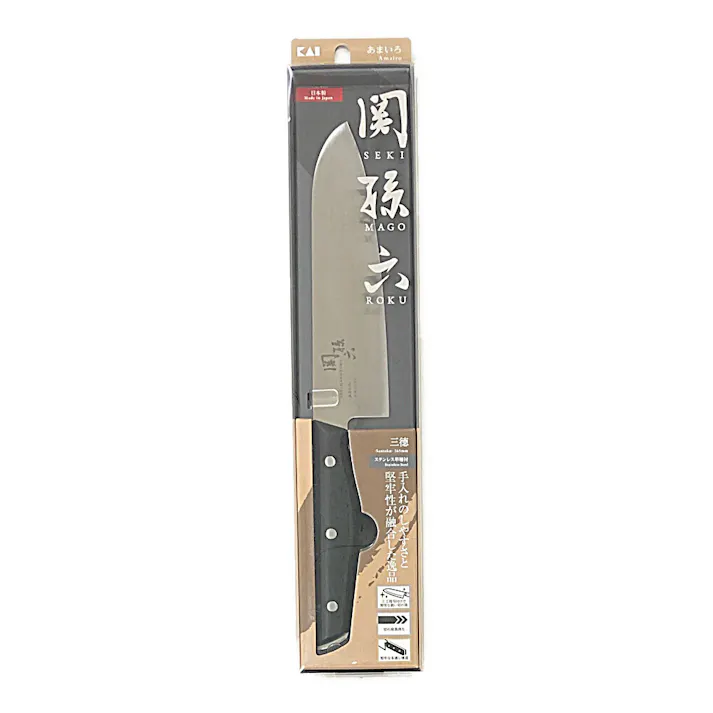 関孫六 あまいろ 三徳 165mm