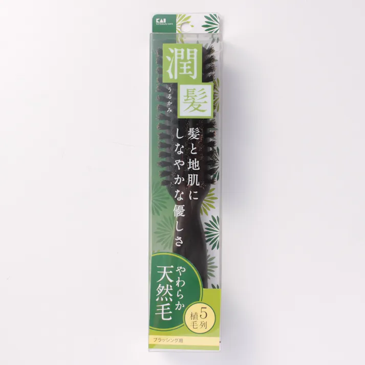 天然毛ブラッシングブラシ L KQ1537