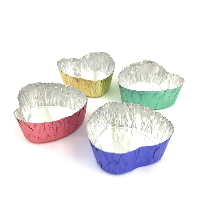 アルミ箔チョコ型ハート小12枚入