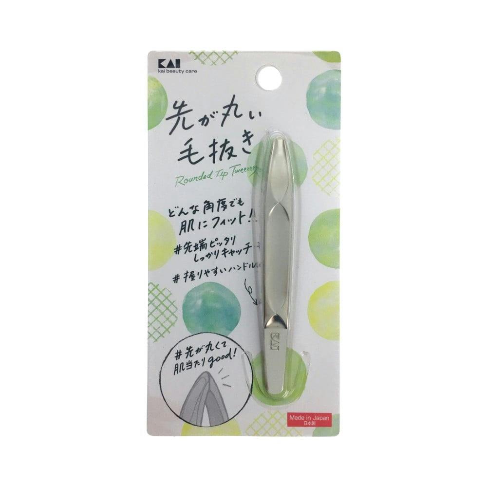 199円 年末のプロモーション大特価！ 貝印 先が丸い毛抜き シルバー KQ3211 1個