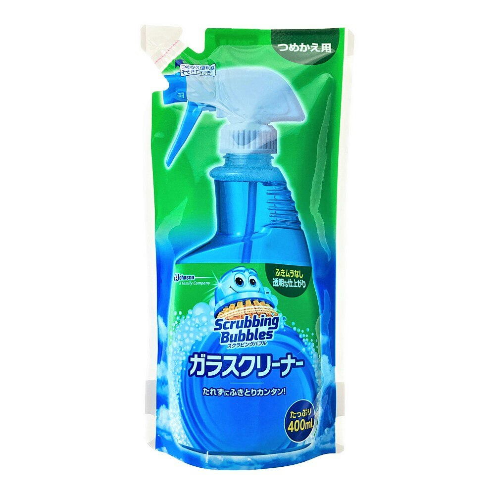 ジョンソン スクラビングバブル ガラスクリーナー 詰替 400ml｜ホームセンター通販【カインズ】