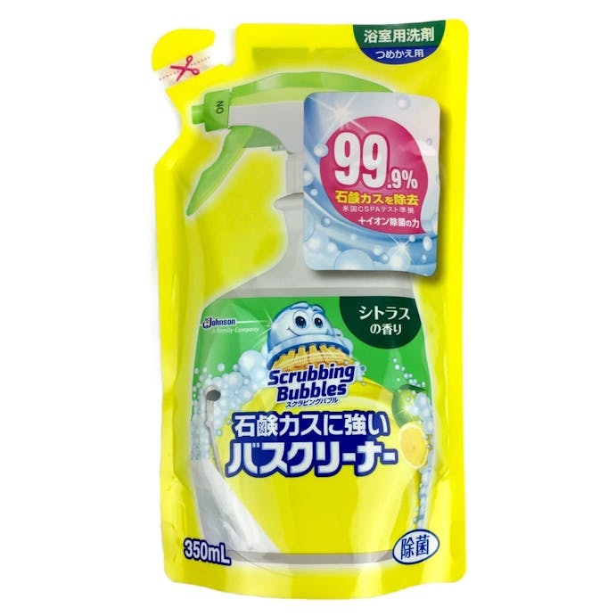 ジョンソン スクラビングバブル 石鹸カスに強いバスクリーナー シトラスの香り 詰替 350ml(販売終了)