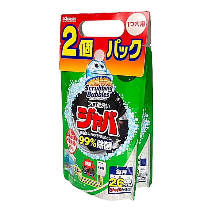 ジョンソン スクラビングバブル ジャバ 1つ穴用 160g×2個パック