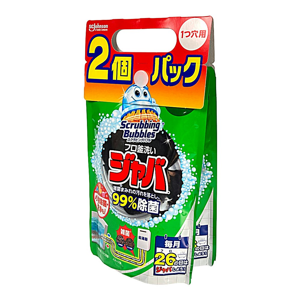 ジョンソン スクラビングバブル ジャバ 1つ穴用 160g×2個パック｜ホームセンター通販【カインズ】