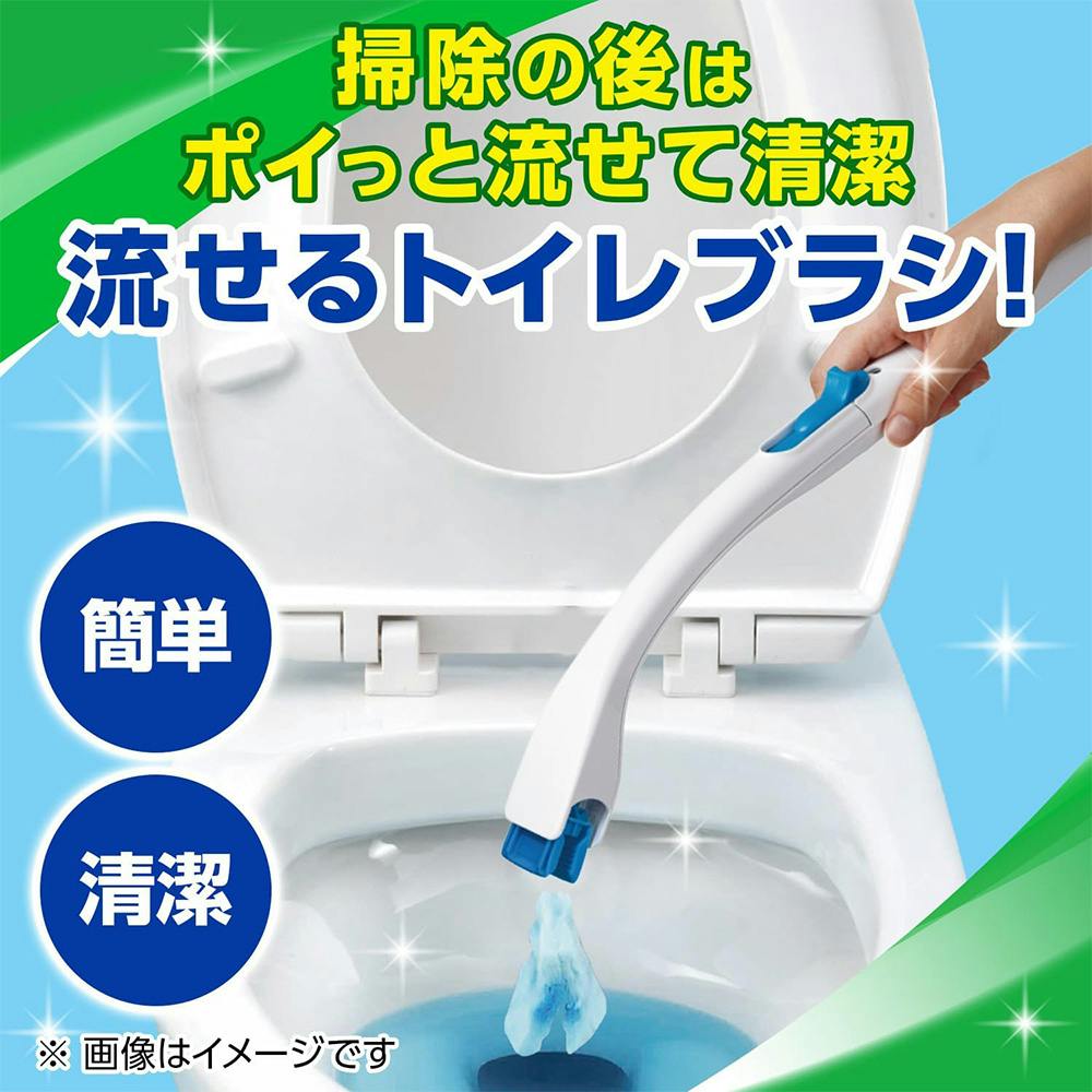 スクラビングバブル 流せるトイレブラシ 除菌消臭プラス ホワイト