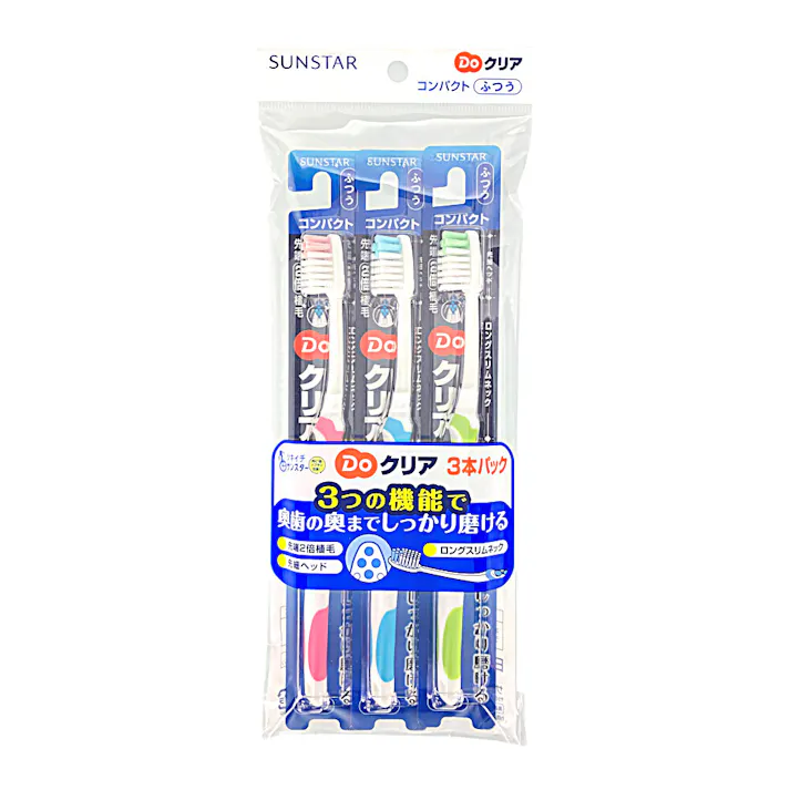 Doクリア ハブラシ コンパクト ふつう 3本パック