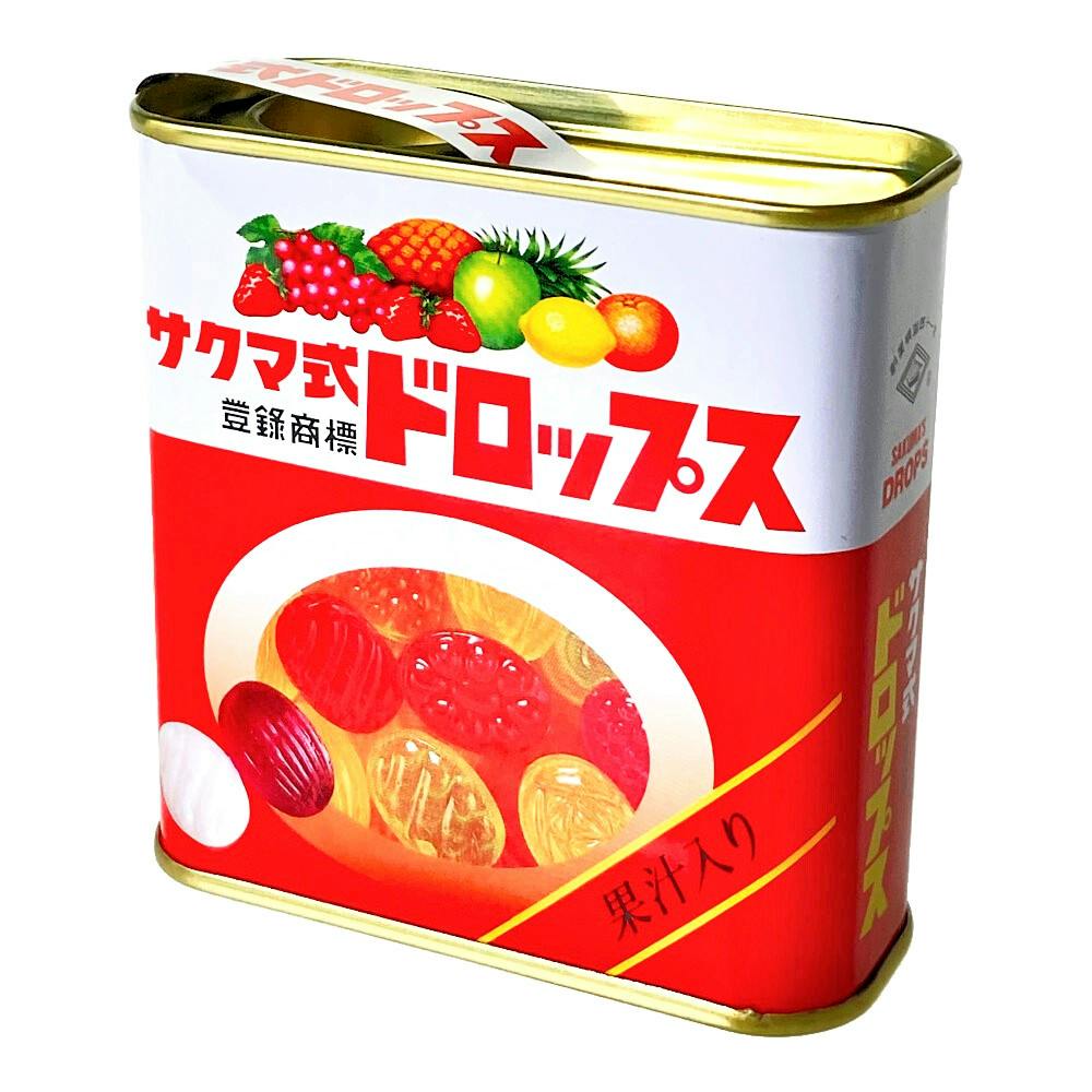 昭和レトロ サクマ式ドロップス 空き缶 サクマドロップス ブリキ缶 