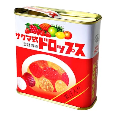 佐久間製菓 サクマ式ドロップス 缶 75g(販売終了)