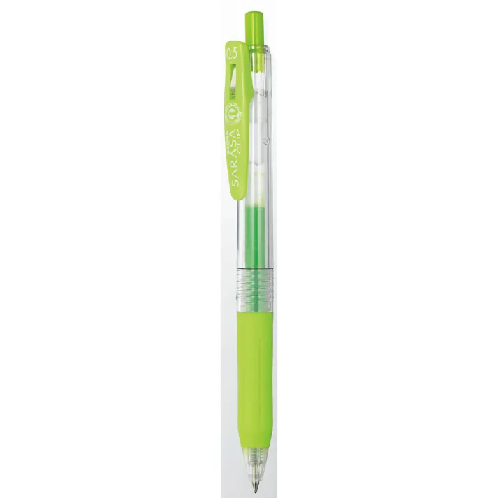 ゼブラ ジェルボールペン サラサクリップ 0.5mm ライトグリーン