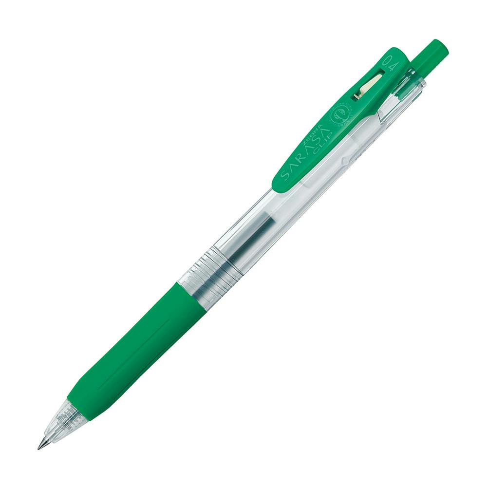 ゼブラ ジェルボールペン サラサクリップ 0.4mm 緑