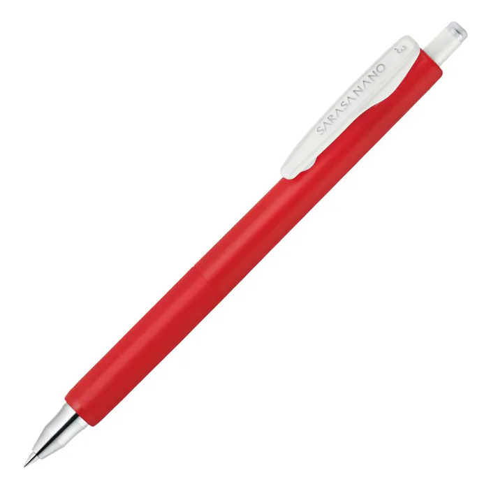 ゼブラ ジェルボールペン サラサナノ 0.3mm 赤
