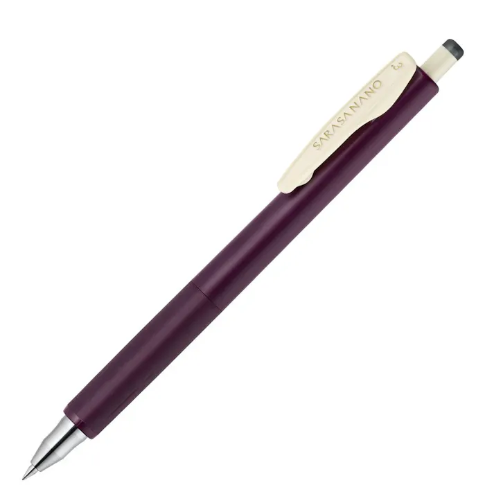 ゼブラ ジェルボールペン サラサナノ 0.3mm ボルドーパープル