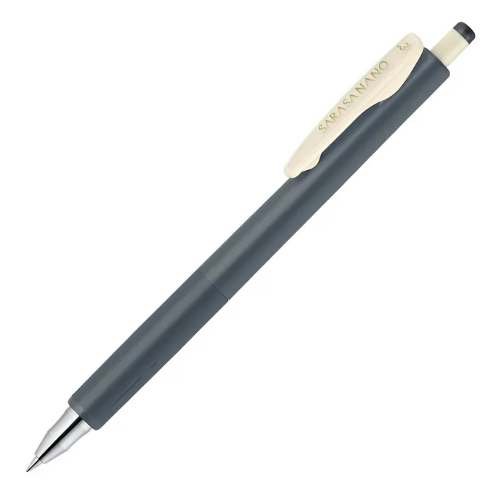 ゼブラ ジェルボールペン サラサナノ 0.3mm ダークグレー