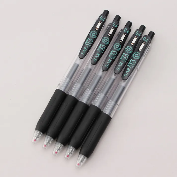 ゼブラ ジェルボールペン サラサクリップ 0.4mm 黒 5本入