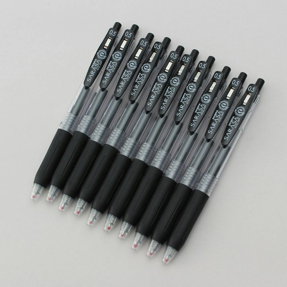 ゼブラ ジェルボールペン サラサクリップ 0.5mm 黒 10本入