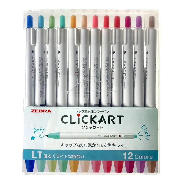 ゼブラ クリッカート 12色セット LT