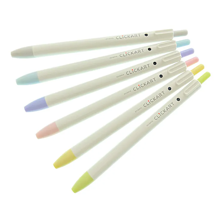 ゼブラ 限定クリッカート 6色 もくもくわたあめ