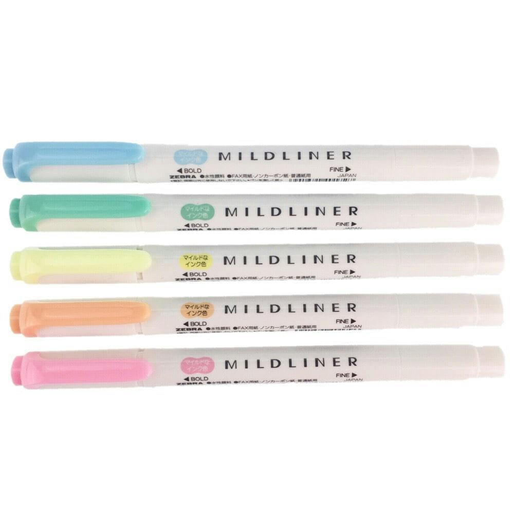 ゼブラ 水性顔料 ラインマーカー マイルドライナー ５色 ほんのり蛍光色 ホームセンター通販 カインズ