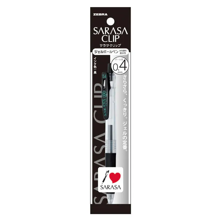 ゼブラ ジェルボールペン サラサクリップ 0.4mm 黒