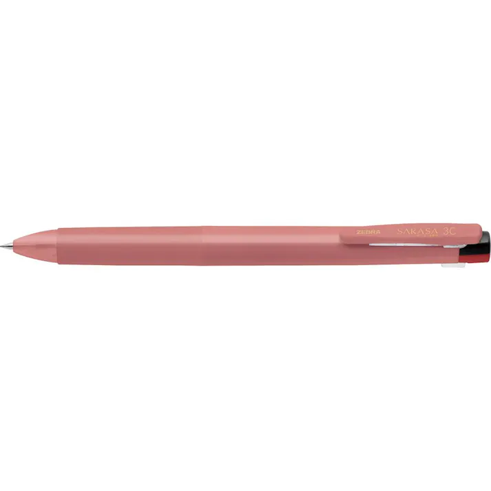 ゼブラ 限定サラサクリップ3C 3色ボールペン 0.4mm コーラルピンク