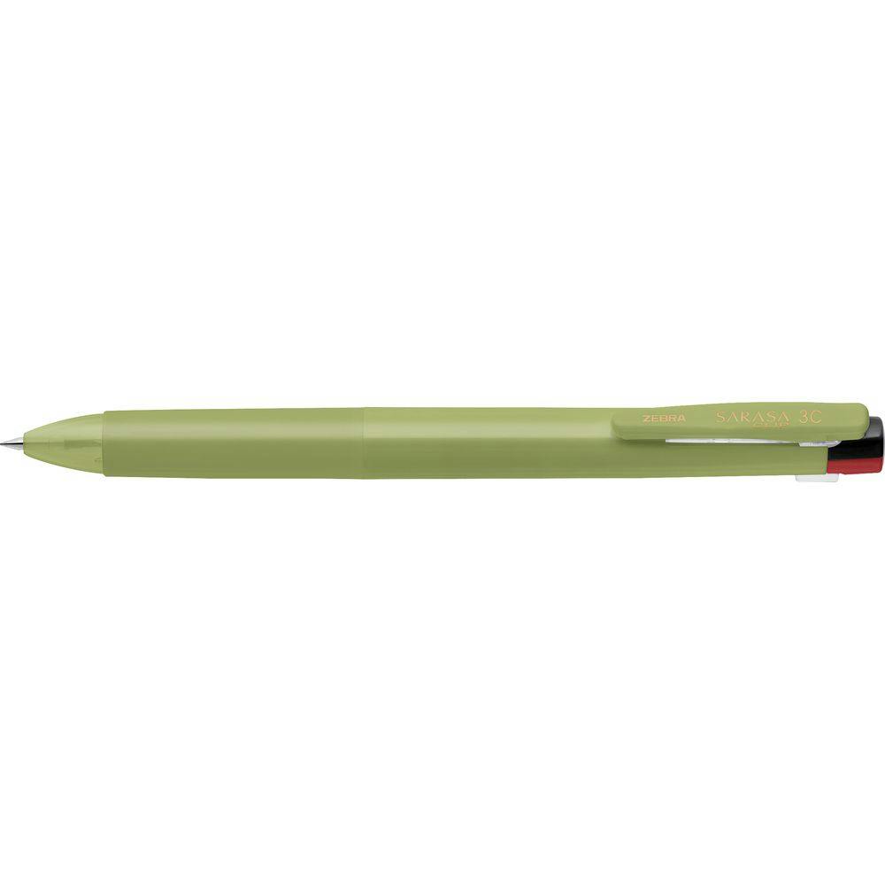 ゼブラ 限定サラサクリップ3C 3色ボールペン 0.4mm リーフグリーン